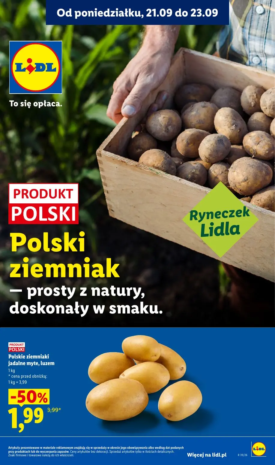 Lidl gazetka, strona 35 z 99 — Polskie ziemniaki jadalne myte, luzem