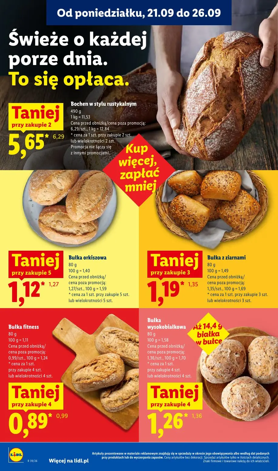 Lidl gazetka, strona 50 z 99 — Bochen w stylu rustykalnym, Bułka z ziarnami, Bułka orkiszowa