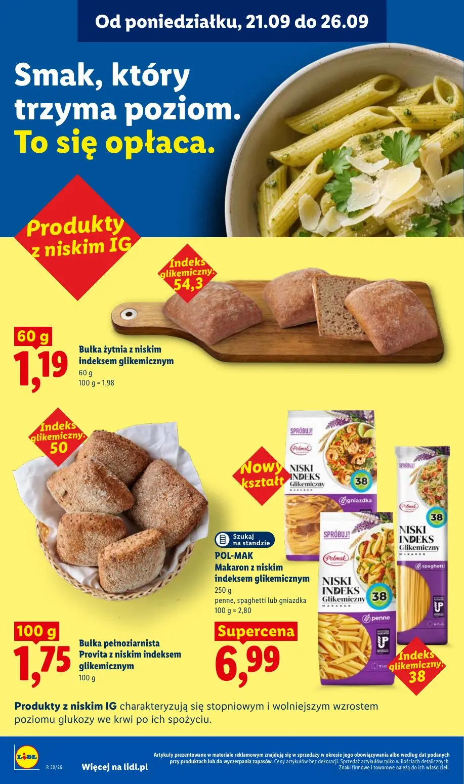 Lidl gazetka, strona 52 z 99 — Bułka żytnia z niskim indeksem glikemicznym, Bułka pełnoziarnista Provita z niskim indeksem g…