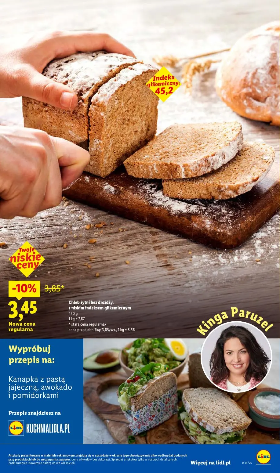 Lidl gazetka, strona 53 z 99 — Chleb żytni bez drożdży, z niskim indeksem glikemicznym