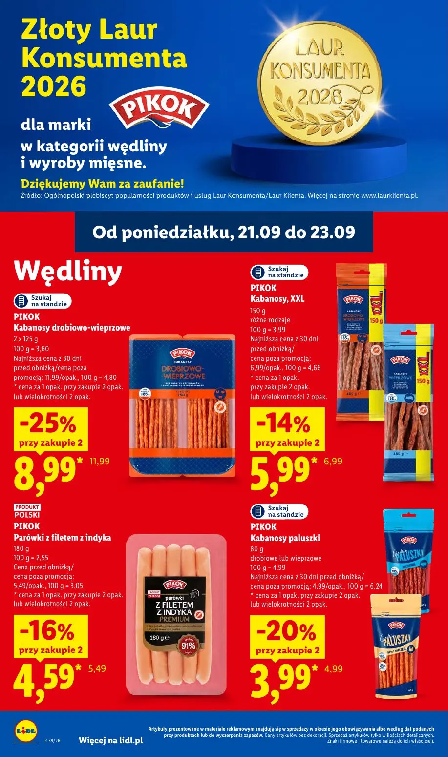 Lidl gazetka, strona 62 z 99 — PIKOK Kabanosy drobiowo-wieprzowe, PIKOK Kabanosy, XXL, PIKOK Kabanosy paluszki