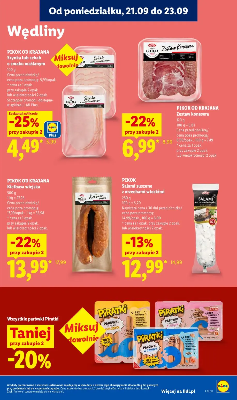 Lidl gazetka, strona 63 z 99 — PIKOK OD KRAJANA Kiełbasa wiejska, PIKOK OD KRAJANA Zestaw konesera, PIKOK Salami suszone z o…