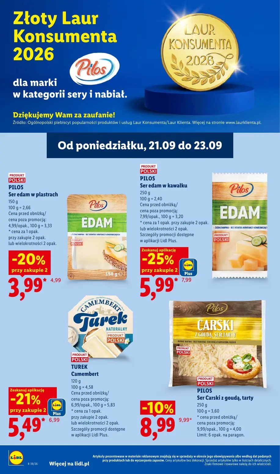 Lidl gazetka, strona 66 z 99 — Ser edam w kawałku, Camembert, Ser edam w plastrach