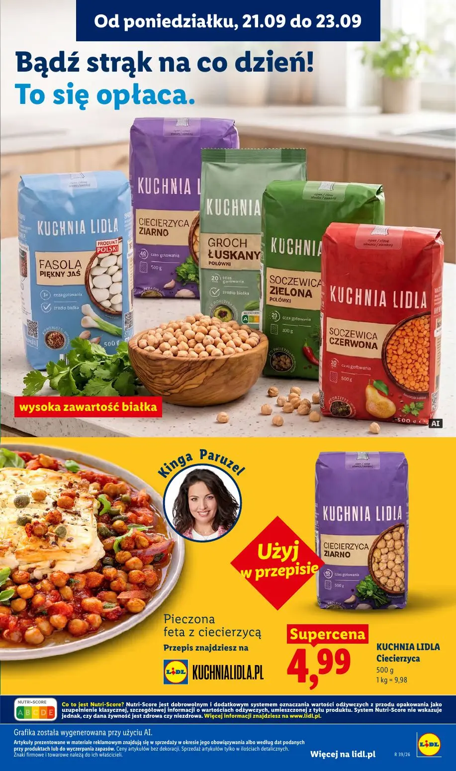 Lidl gazetka, strona 85 z 99 — KUCHNIA LIDLA Ciecierzyca
