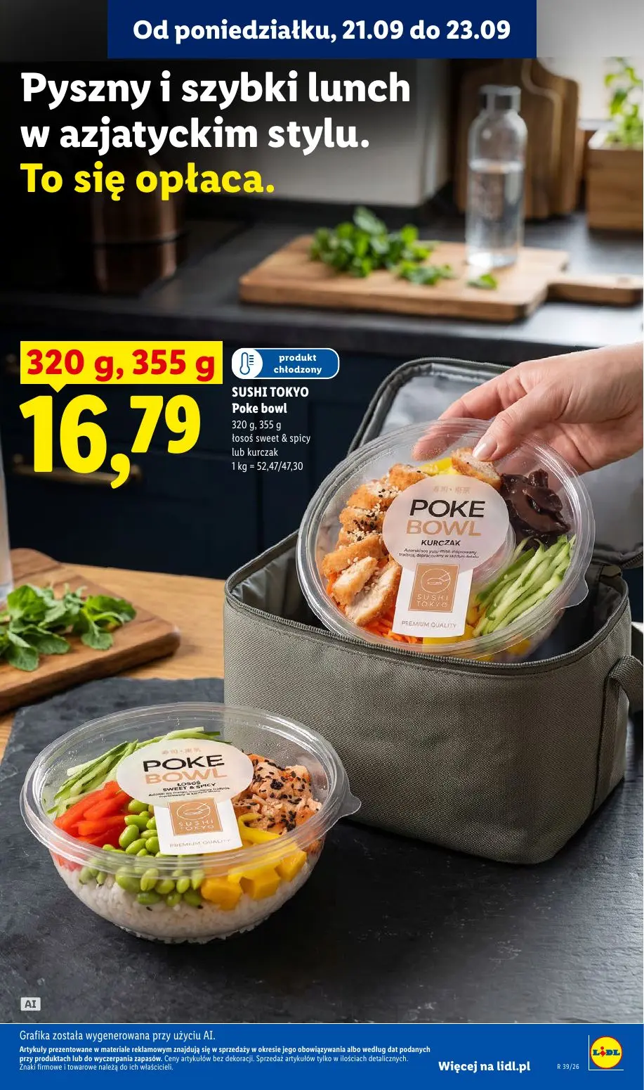 Lidl gazetka, strona 89 z 99 — SUSHI TOKYO Poke bowl łosoś sweet & spicy lub kurczak