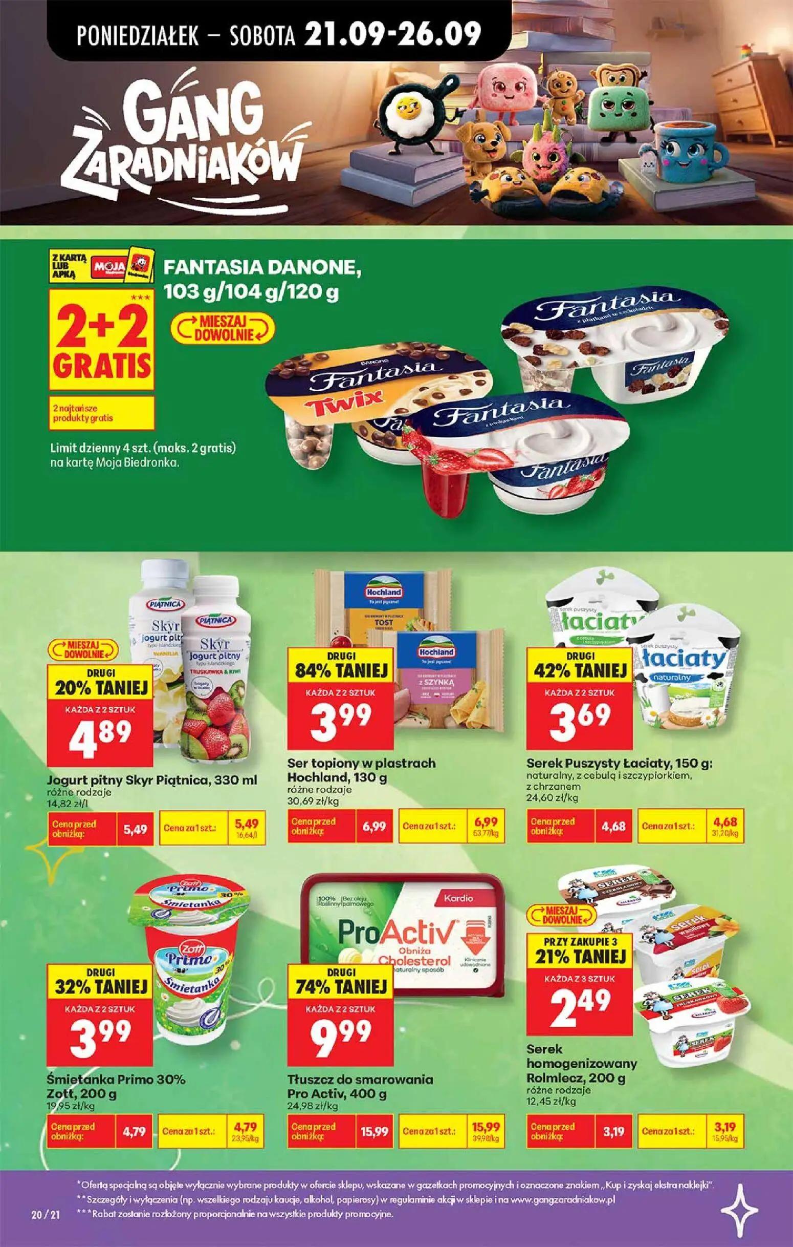 Biedronka gazetka, strona 2 z 11 — Tłuszcz do smarowania Pro Activ, Ser topiony w plastrach Hochland, Serek Puszysty Łaciaty