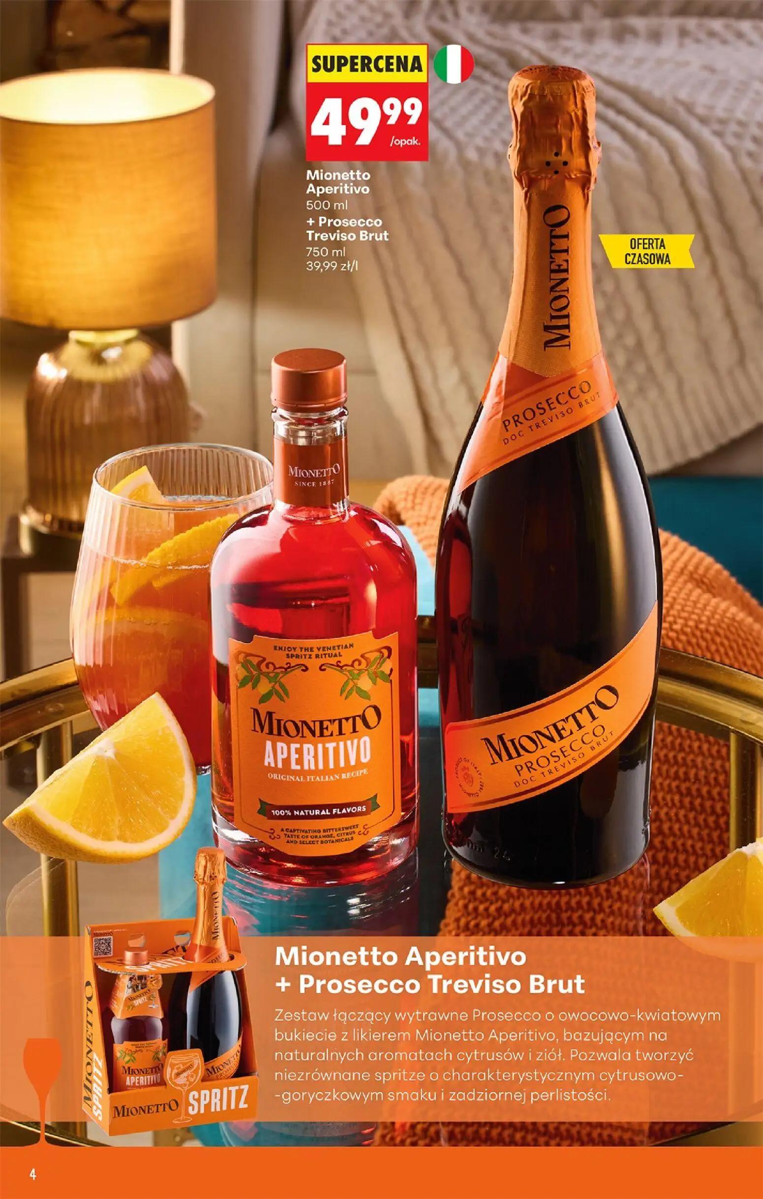 Biedronka gazetka, strona 6 z 38 — Mionetto Aperitivo + Prosecco Treviso Brut