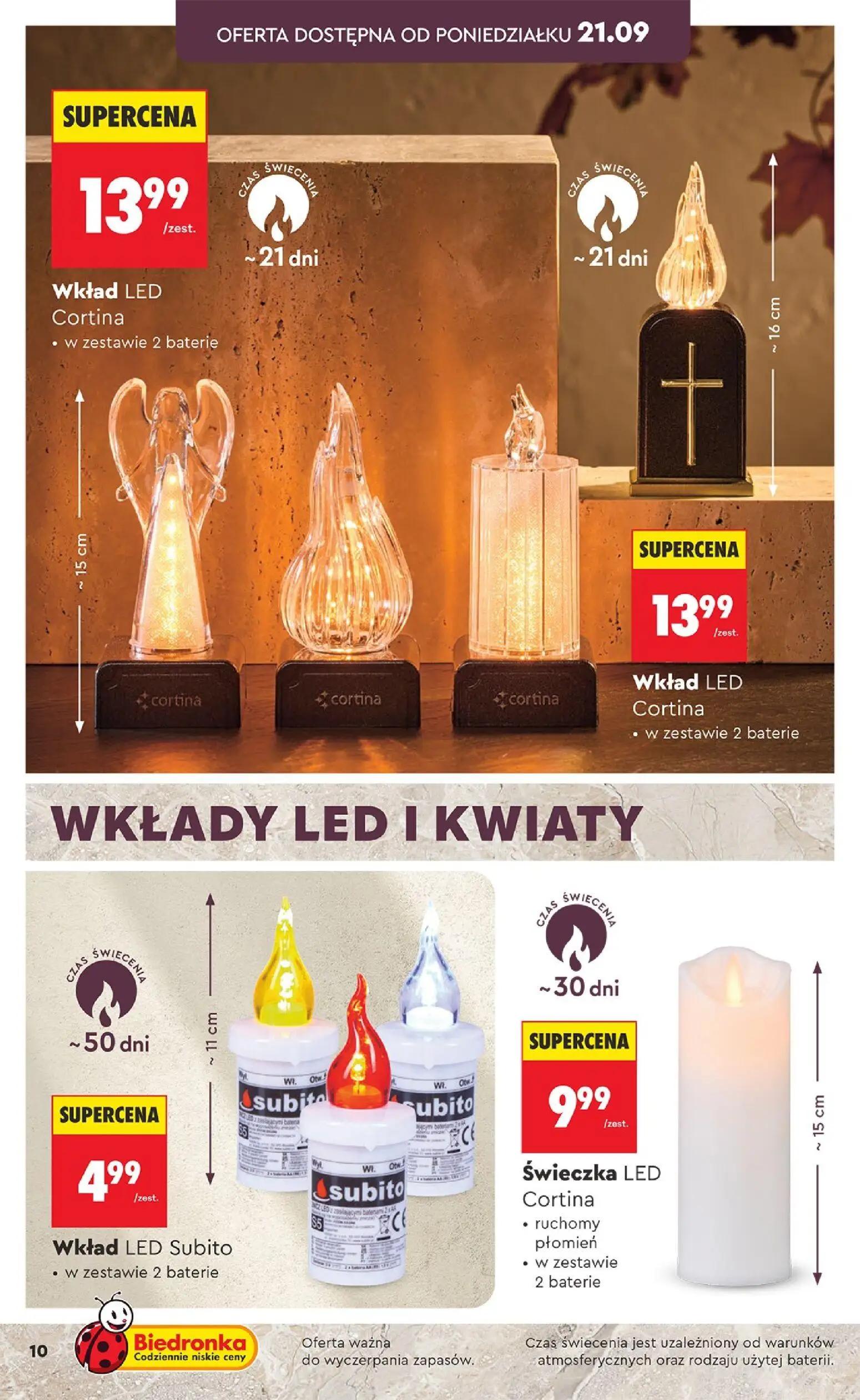 Biedronka gazetka, strona 10 z 16 — Wkład LED Cortina, Wkład LED Cortina, Wkład LED Subito