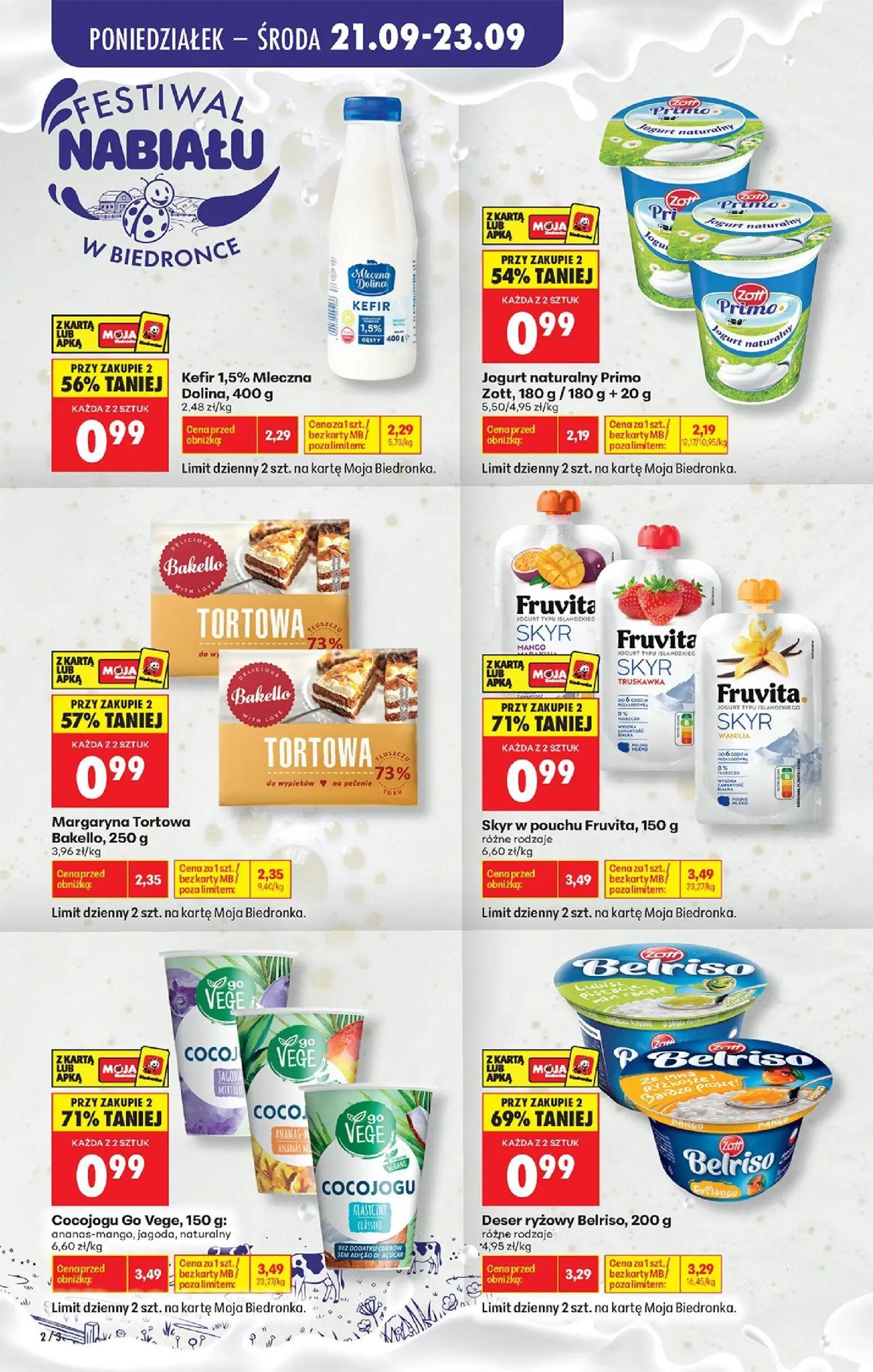 Biedronka gazetka, strona 2 z 101 — Skyr w pouchu Fruvita, różne rodzaje, Cocojogu Go Vege: ananas-mango, jagoda, naturalny,…