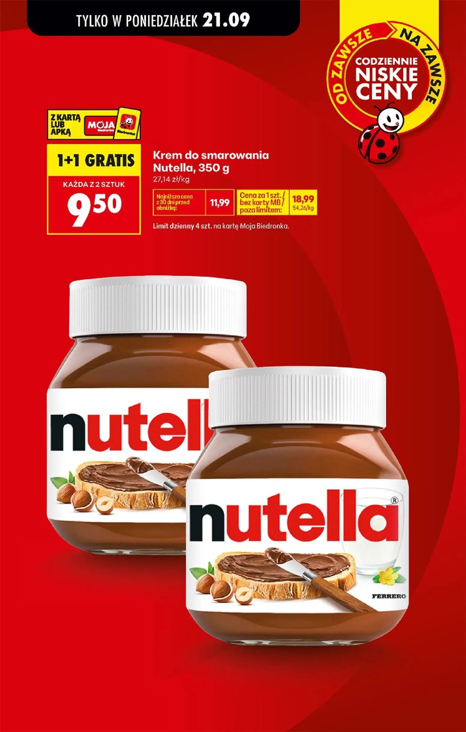 Biedronka gazetka, strona 5 z 101 — Krem do smarowania Nutella