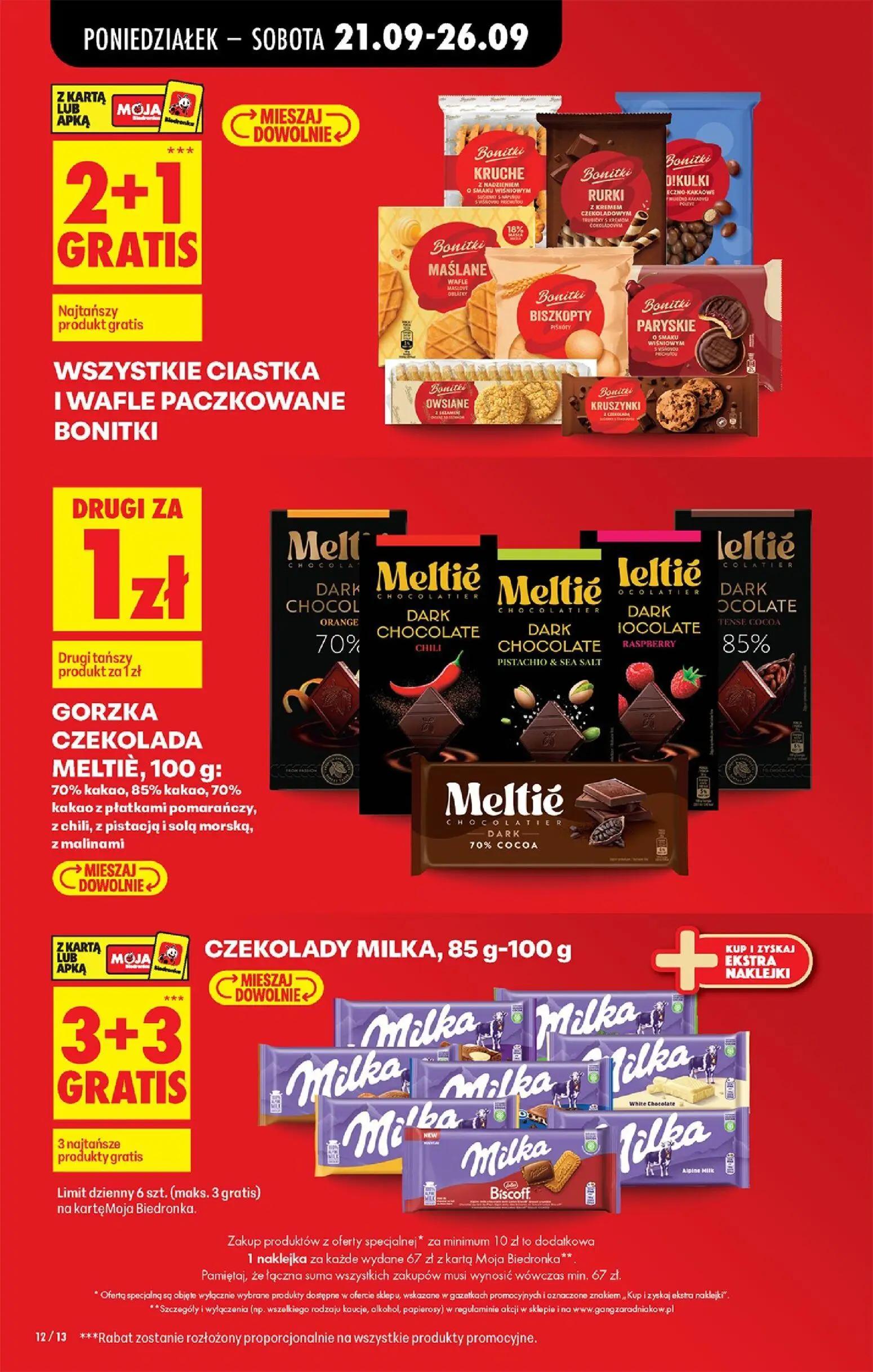 Biedronka gazetka, strona 16 z 101 — GORZKA CZEKOLADA MELTIÈ