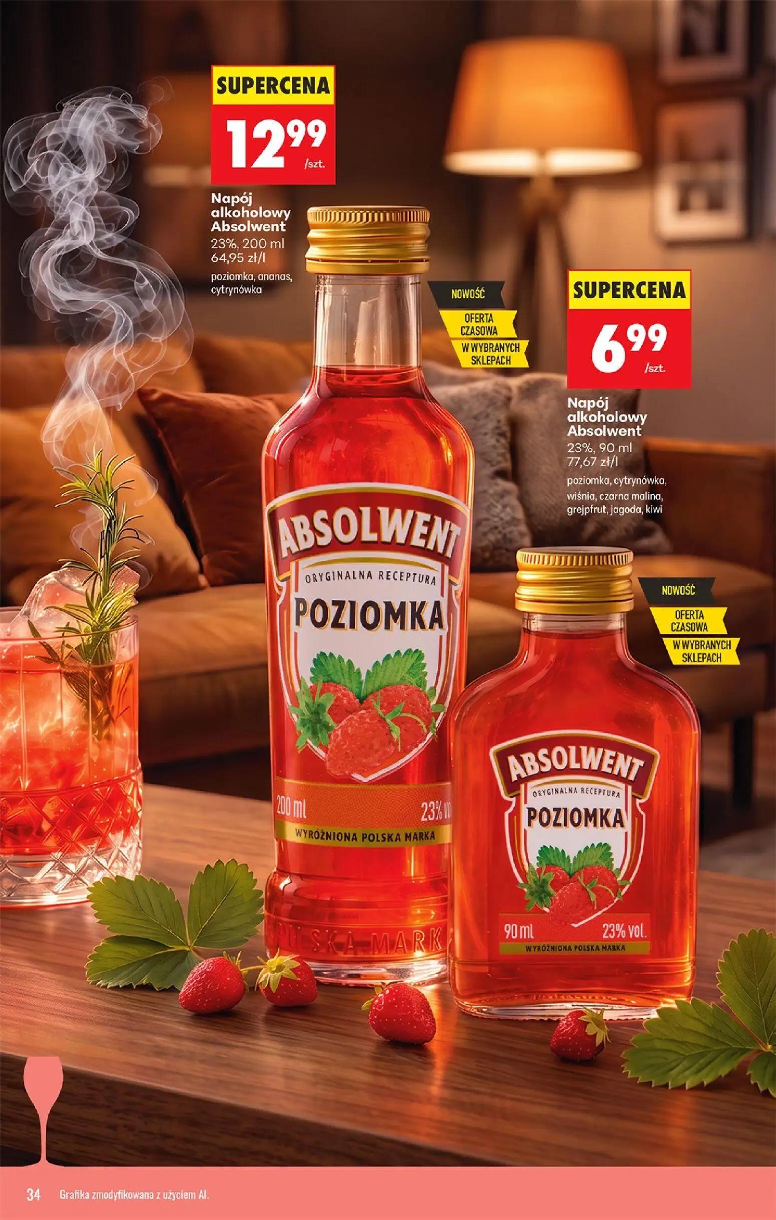 Biedronka gazetka, strona 36 z 38 — Napój alkoholowy Absolwent, Napój alkoholowy Absolwent