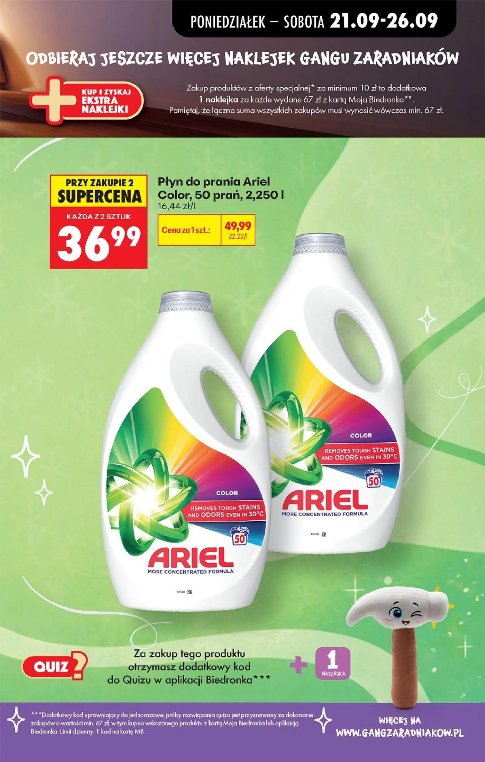 Biedronka gazetka, strona 33 z 101 — Płyn do prania Ariel Color