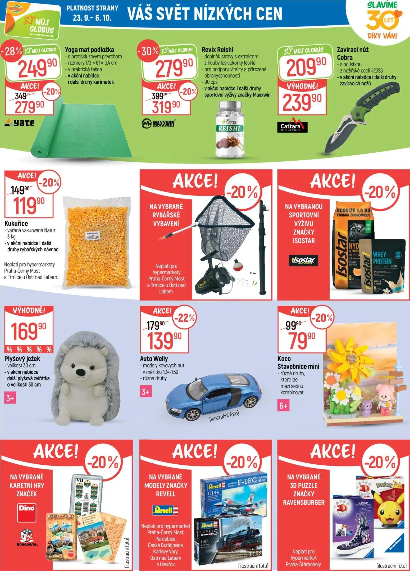 GLOBUS leták, strana 38 z 51 — Revix Reishi, Yoga mat podložka, Auto Welly