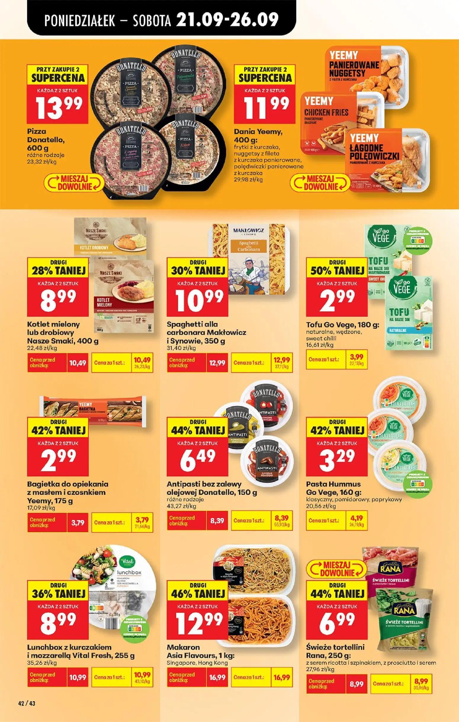 Biedronka gazetka, strona 66 z 101 — Makaron Asia Flavours, Singapore, Hong Kong, Spaghetti alla carbonara Makłowicz i Synow…