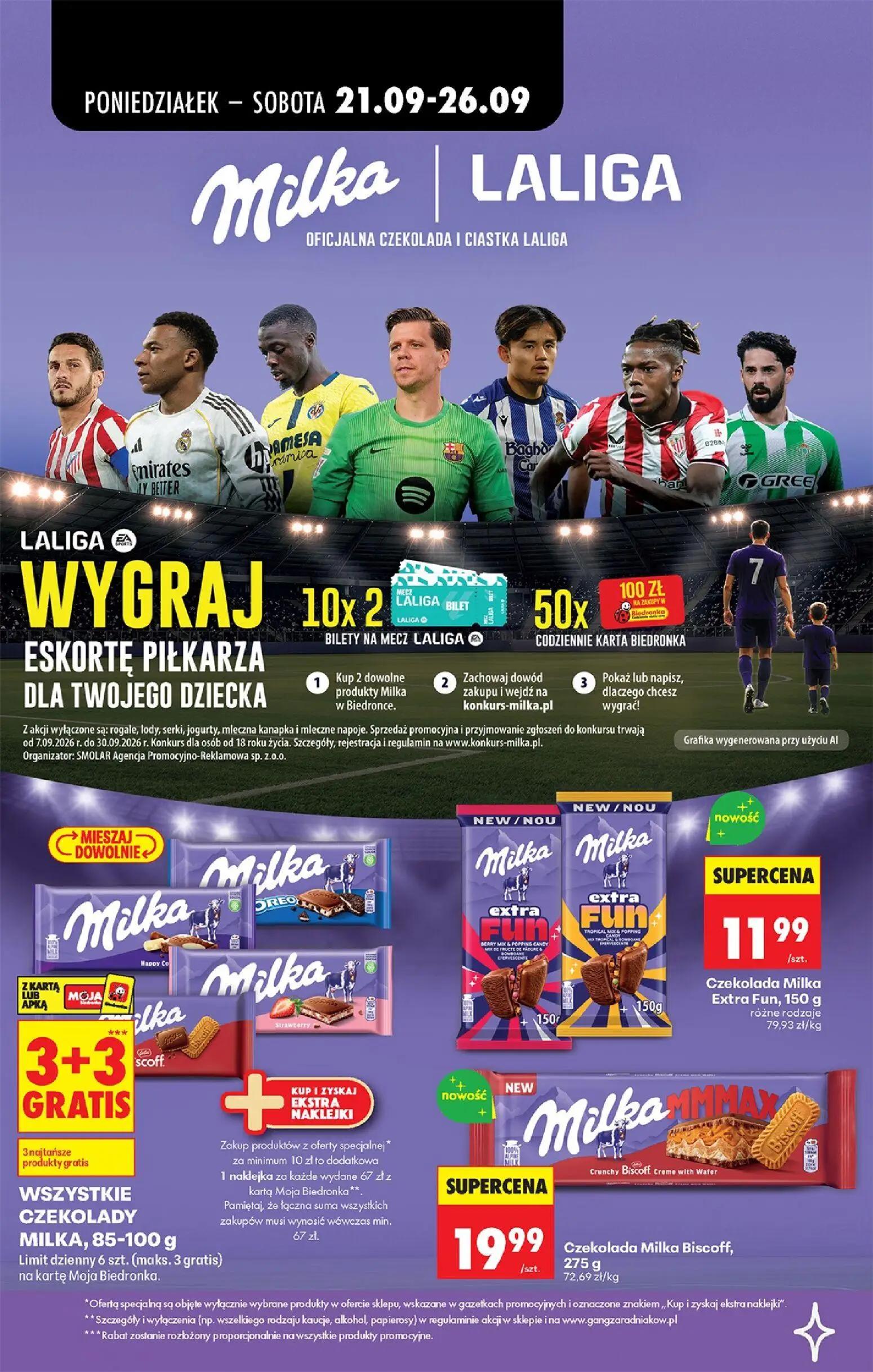 Biedronka gazetka, strona 75 z 101 — Czekolada Milka Extra Fun, różne rodzaje, Czekolada Milka Biscoff, Crunchy Biscoff Crem…