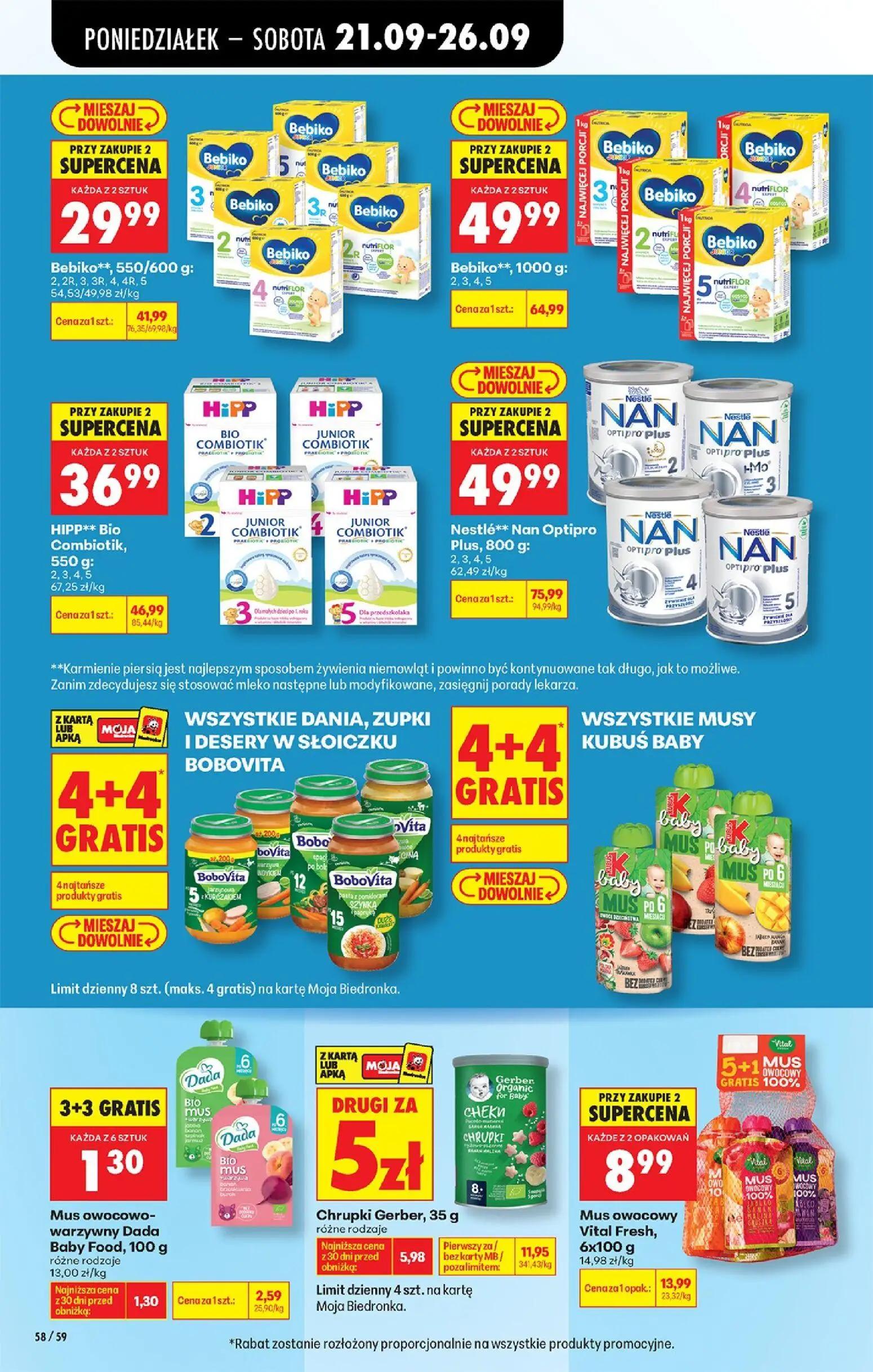 Biedronka gazetka, strona 90 z 101 — Nestlé** Nan Optipro Plus, Bebiko**, Bebiko**