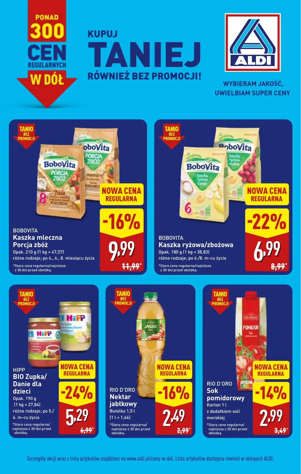 ALDI gazetka, strona 3 z 4 — BOBOVITA Kaszka mleczna Porcja zbóż, BOBOVITA Kaszka ryżowa/zbożowa, HIPP BIO Zupka/ Danie dla …