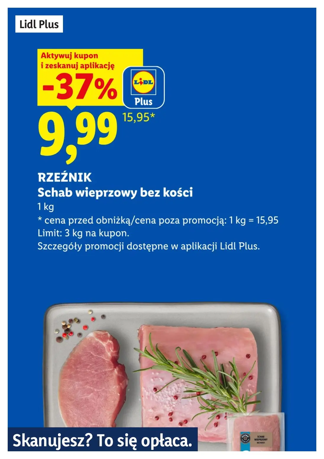 Lidl gazetka, strona 6 z 26 — Schab wieprzowy bez kości