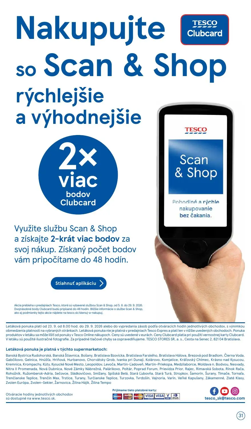 Tesco Supermarket leták, strana 31 z 32