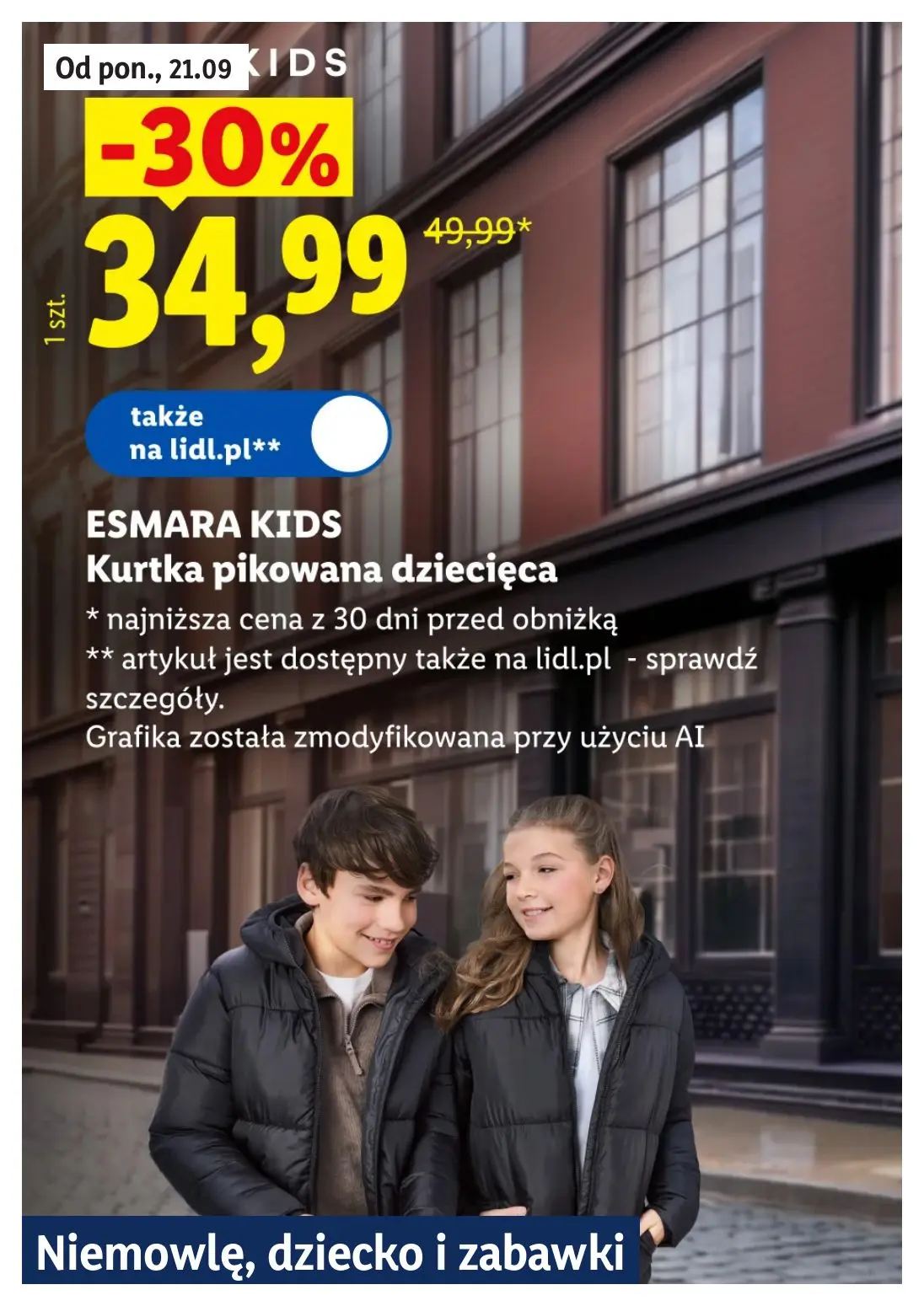Lidl gazetka, strona 12 z 26 — Kurtka pikowana dziecięca