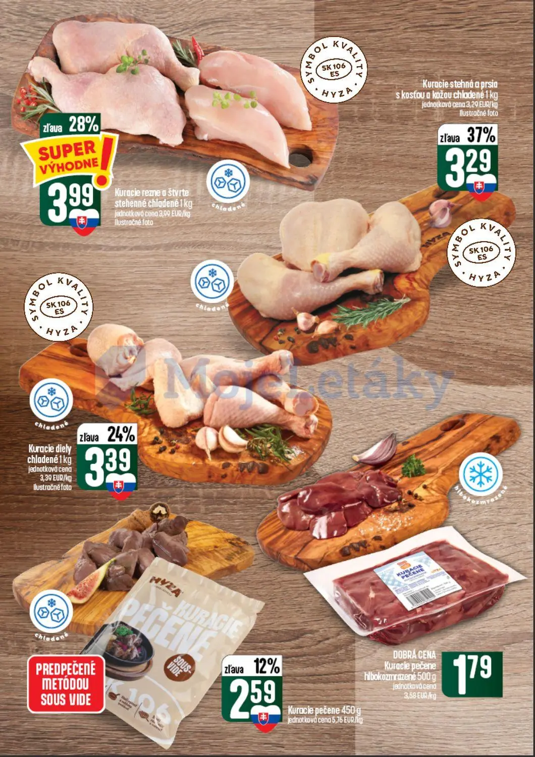 Coop Tempo leták, strana 10 z 60 — Kuracie stehná a prsia s kosťou a kožou chladené, Kuracie rezne a štvrte stehenné chladen…