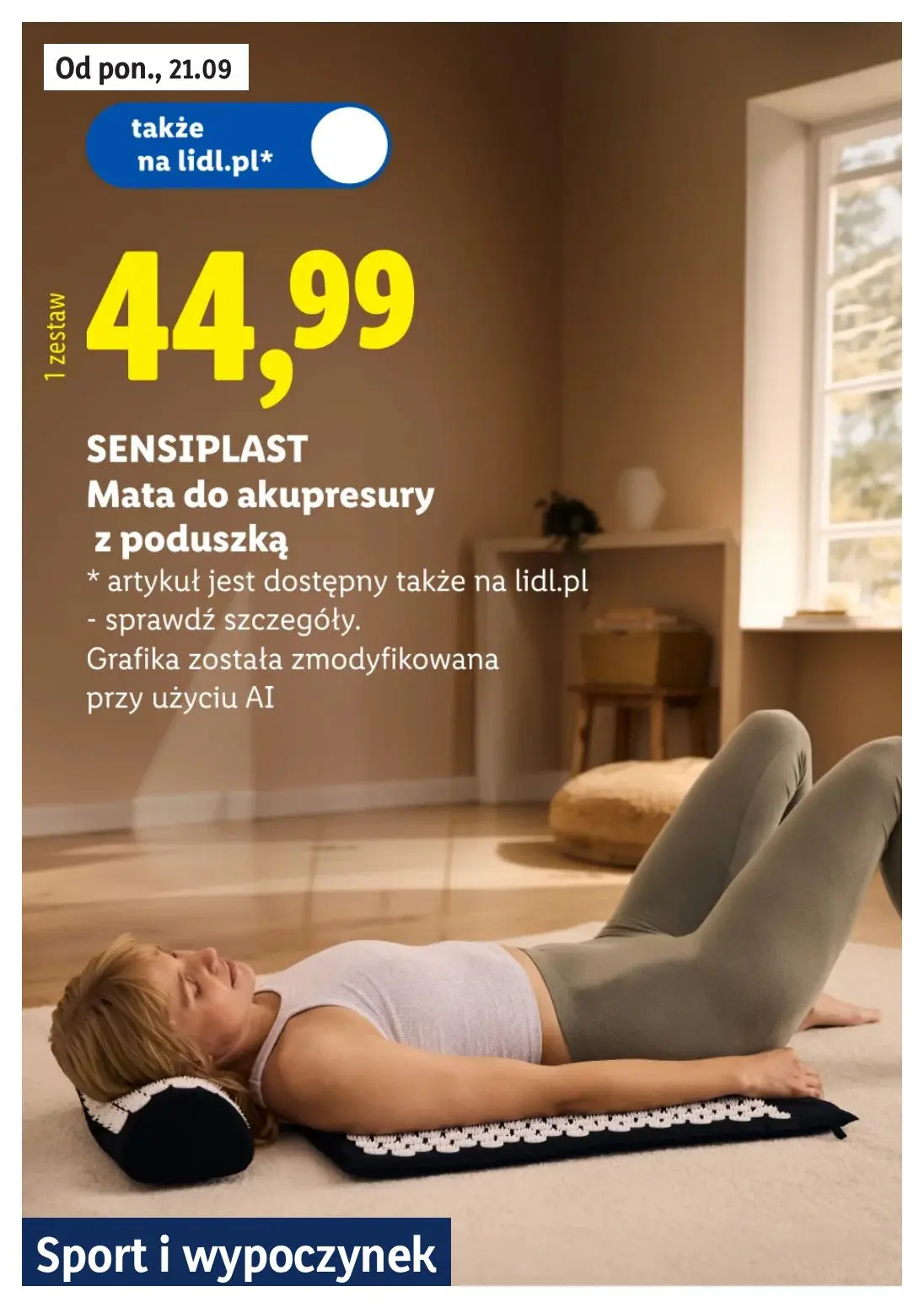 Lidl gazetka, strona 13 z 26 — Mata do akupresury z poduszką