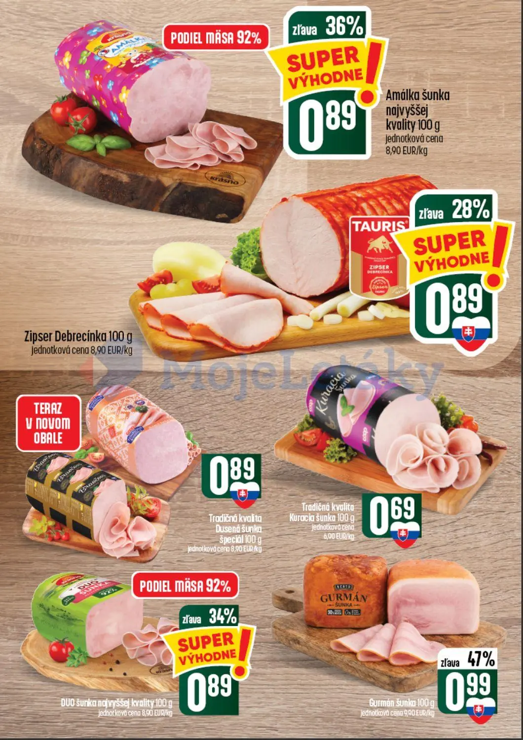 Coop Tempo leták, strana 12 z 60 — Gurmán šunka, Amálka šunka najvyššej kvality, DUO šunka najvyššej kvality
