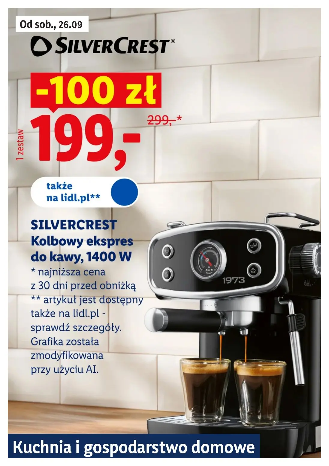 Lidl gazetka, strona 16 z 26 — SILVERCREST Kolbowy ekspres do kawy