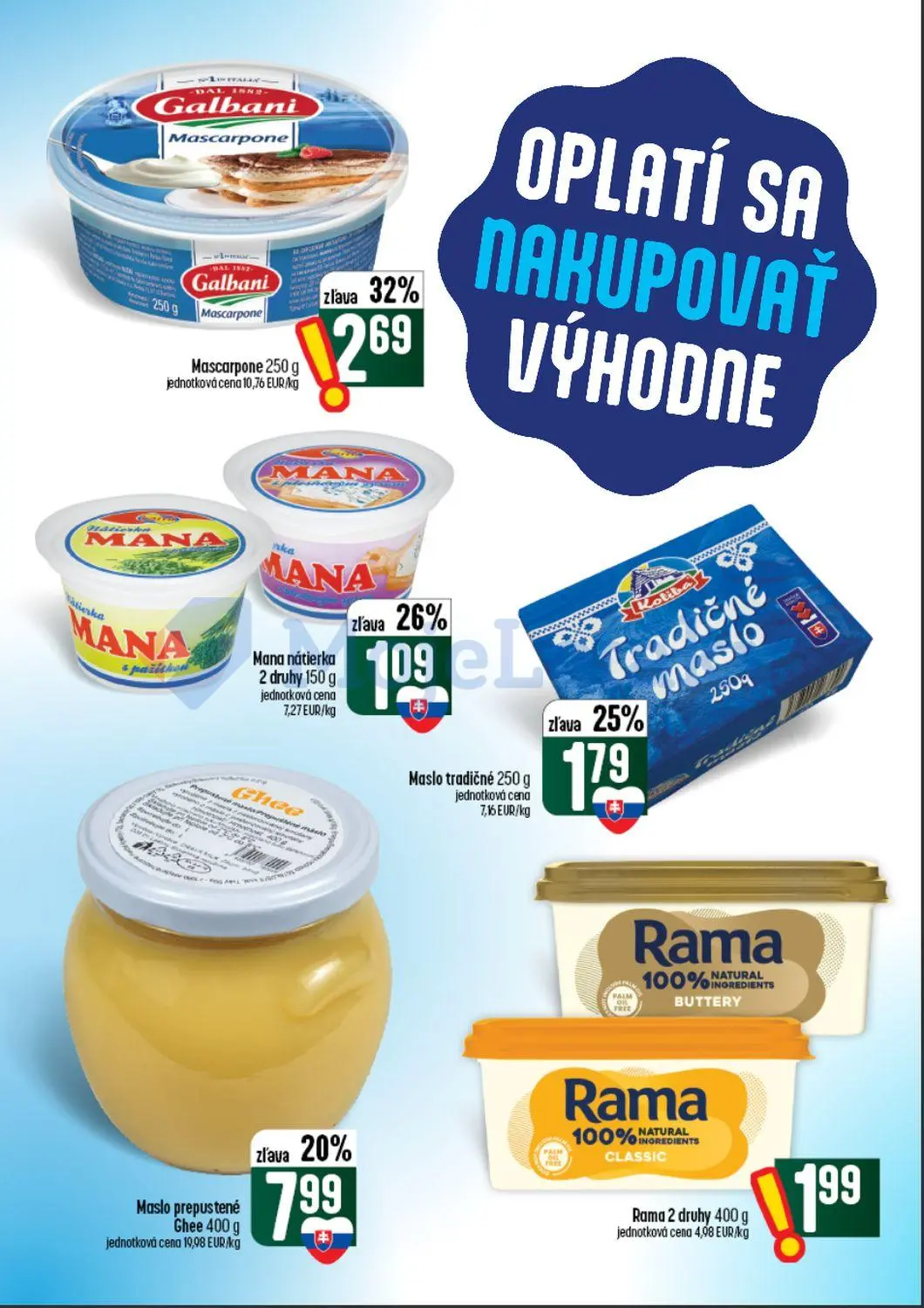 Coop Tempo leták, strana 21 z 60 — Ghee, Mascarpone, Tradičné maslo