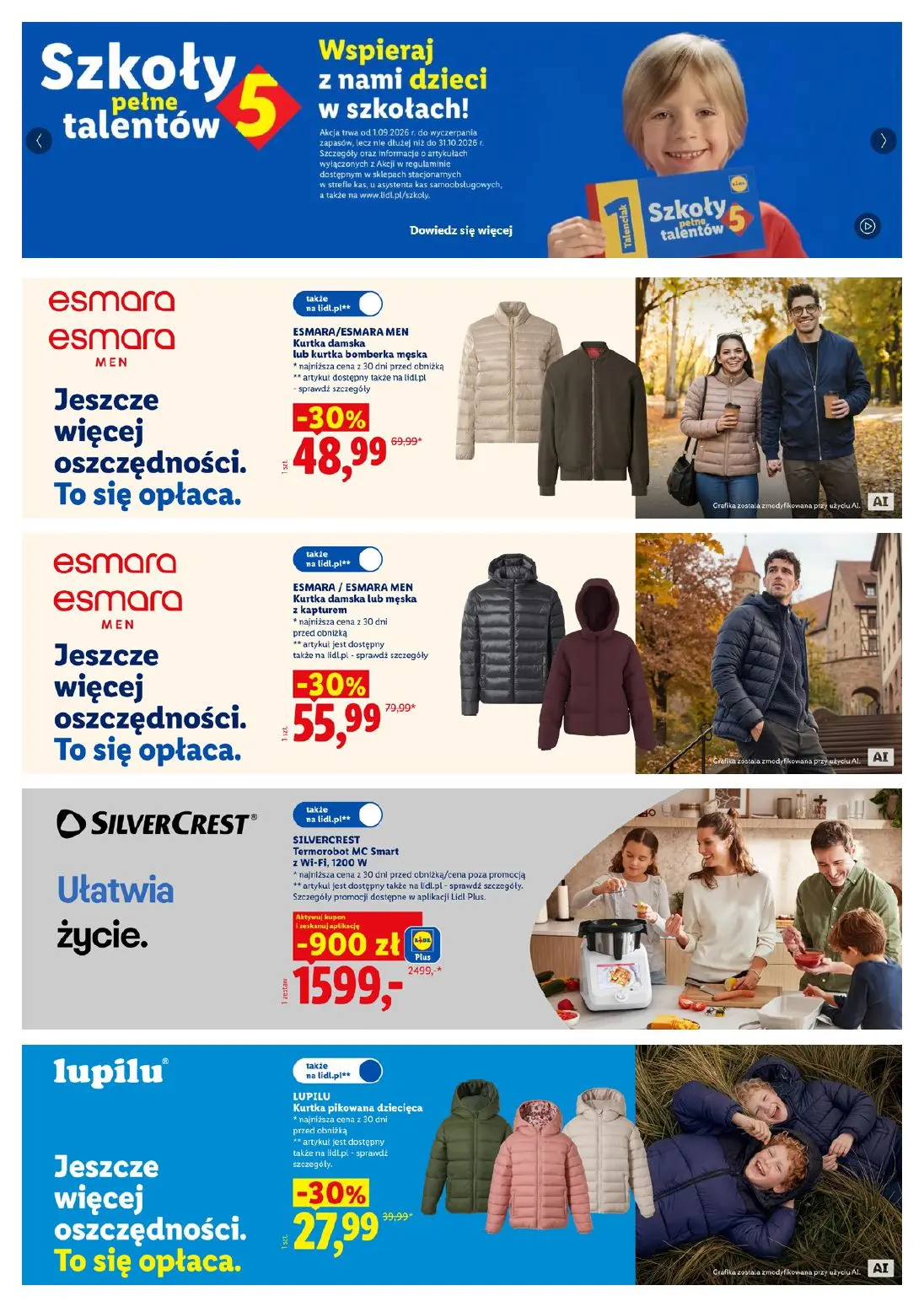 Lidl gazetka, strona 24 z 26 — SILVERCREST Termorobot MC Smart z Wi-Fi, 1200 W, ESMARA/ESMARA MEN Kurtka damska lub męska z …