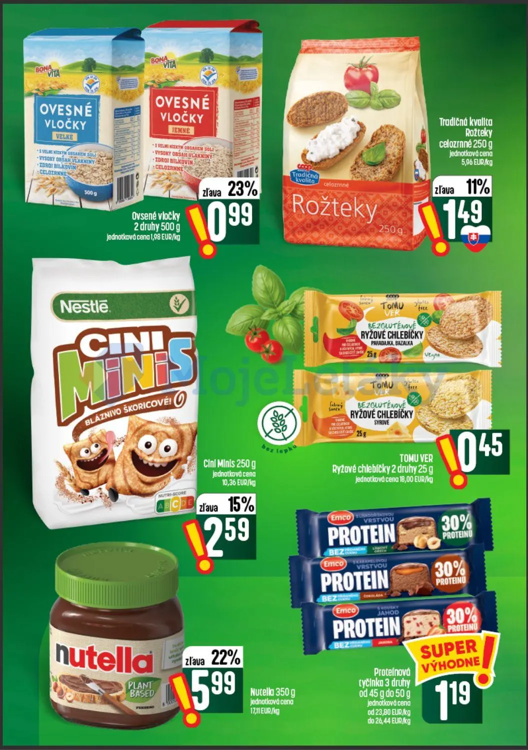 Coop Tempo leták, strana 34 z 60 — Nutella, Cini Minis, Ovsené vločky