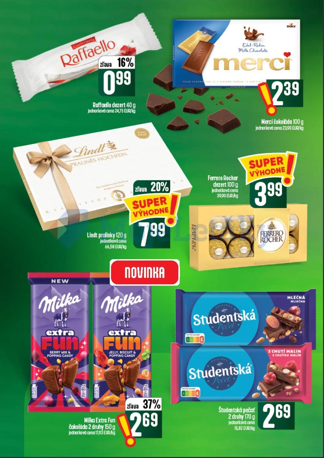 Coop Tempo leták, strana 36 z 60 — Lindt pralinky, Milka Extra Fun čokoláda 2 druhy, Raffaello dezert