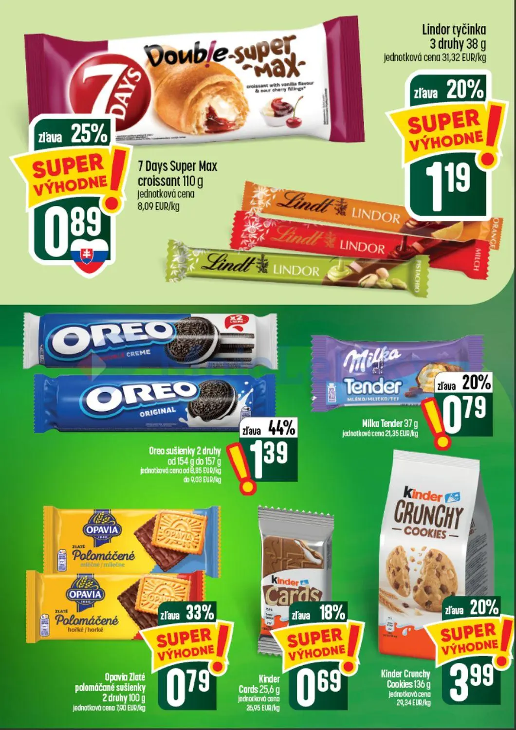 Coop Tempo leták, strana 38 z 60 — Oreo sušienky, Kinder Crunchy Cookies, Opavia Zlaté polomáčané sušienky