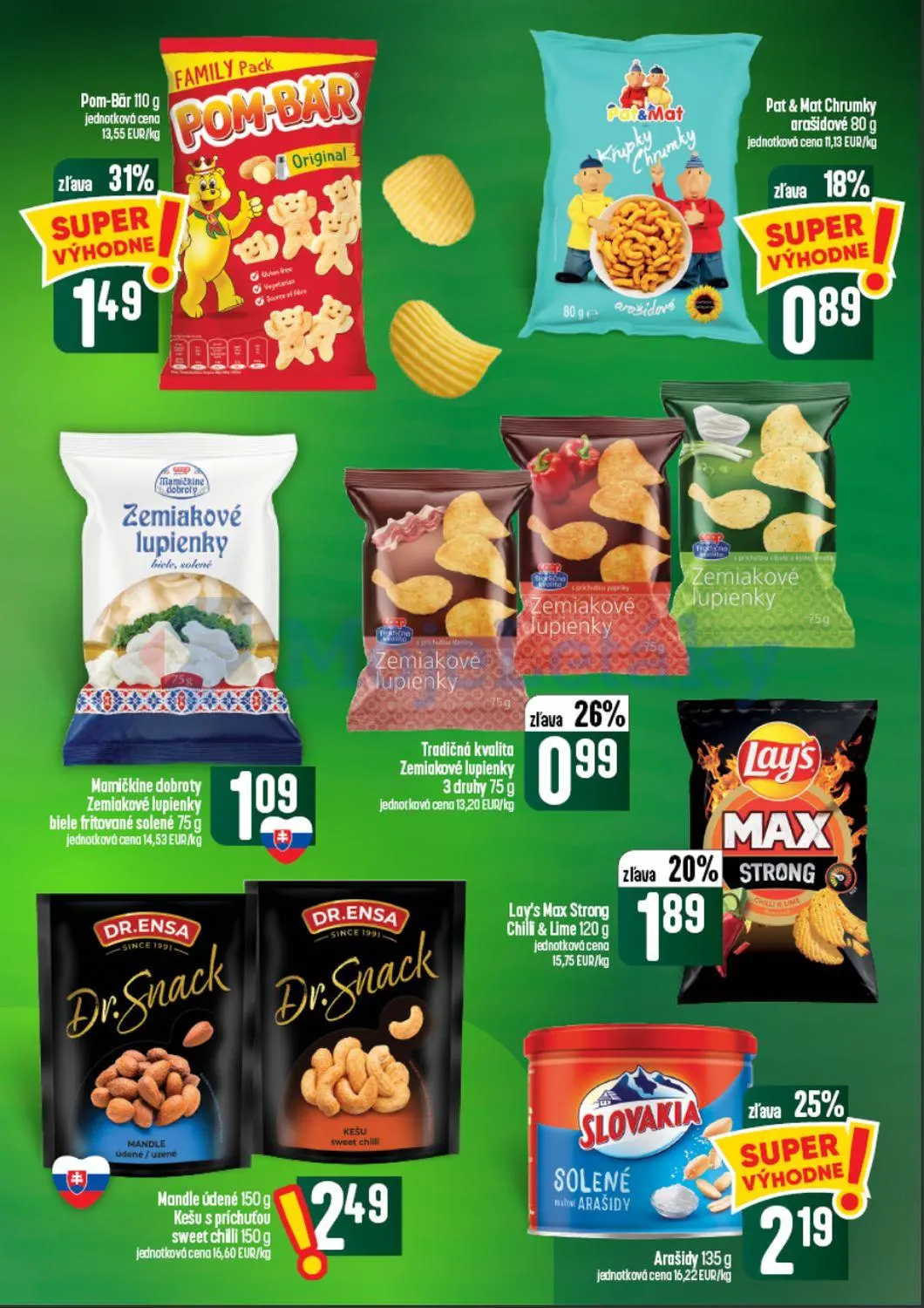 Coop Tempo leták, strana 41 z 60 — Arašidy, Pom-Bär, Lay's Max Strong Chilli & Lime