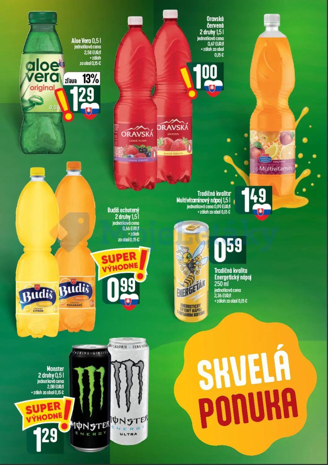 Coop Tempo leták, strana 45 z 60 — Aloe Vera original, Oravská lesné plody, Oravská jahoda