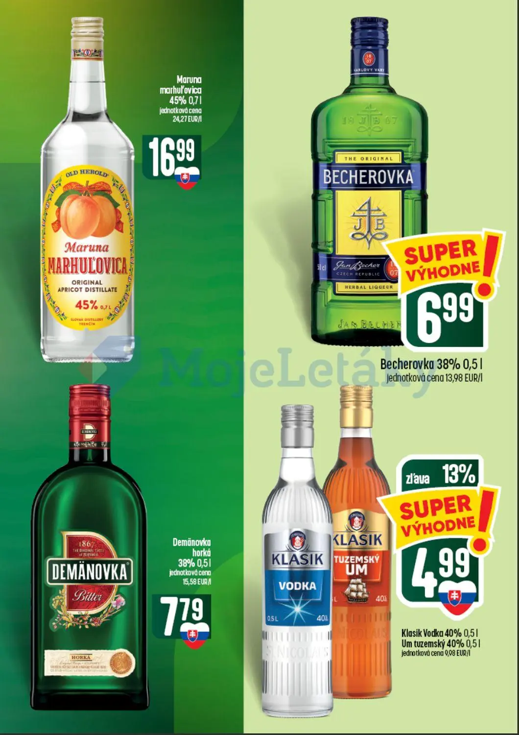 Coop Tempo leták, strana 51 z 60 — Klasik Vodka, Um tuzemský, Maruna marhuľovica