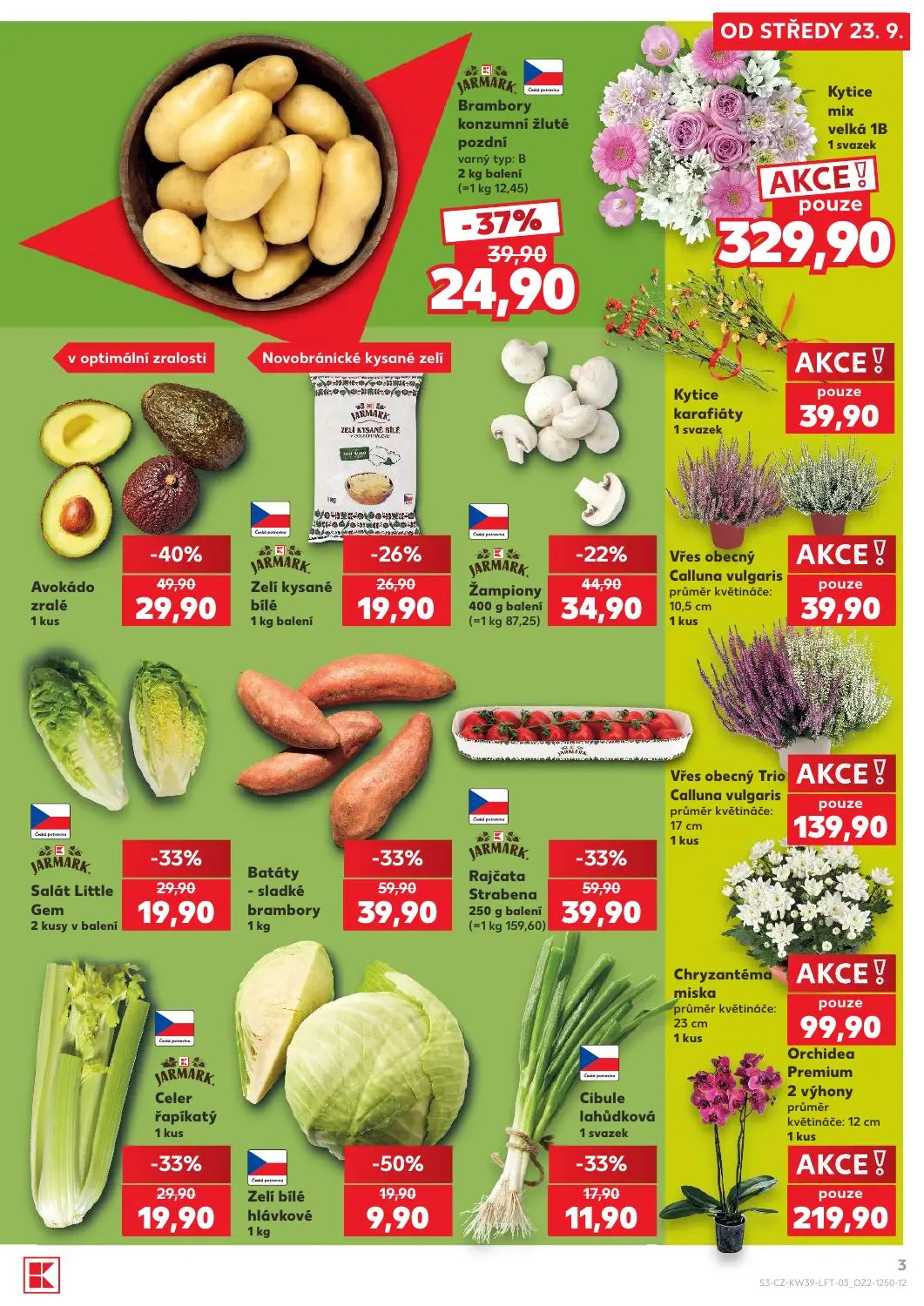 Kaufland leták, strana 3 z 54 — Avokádo zralé, Batáty - sladké brambory, Rajčata Strabena