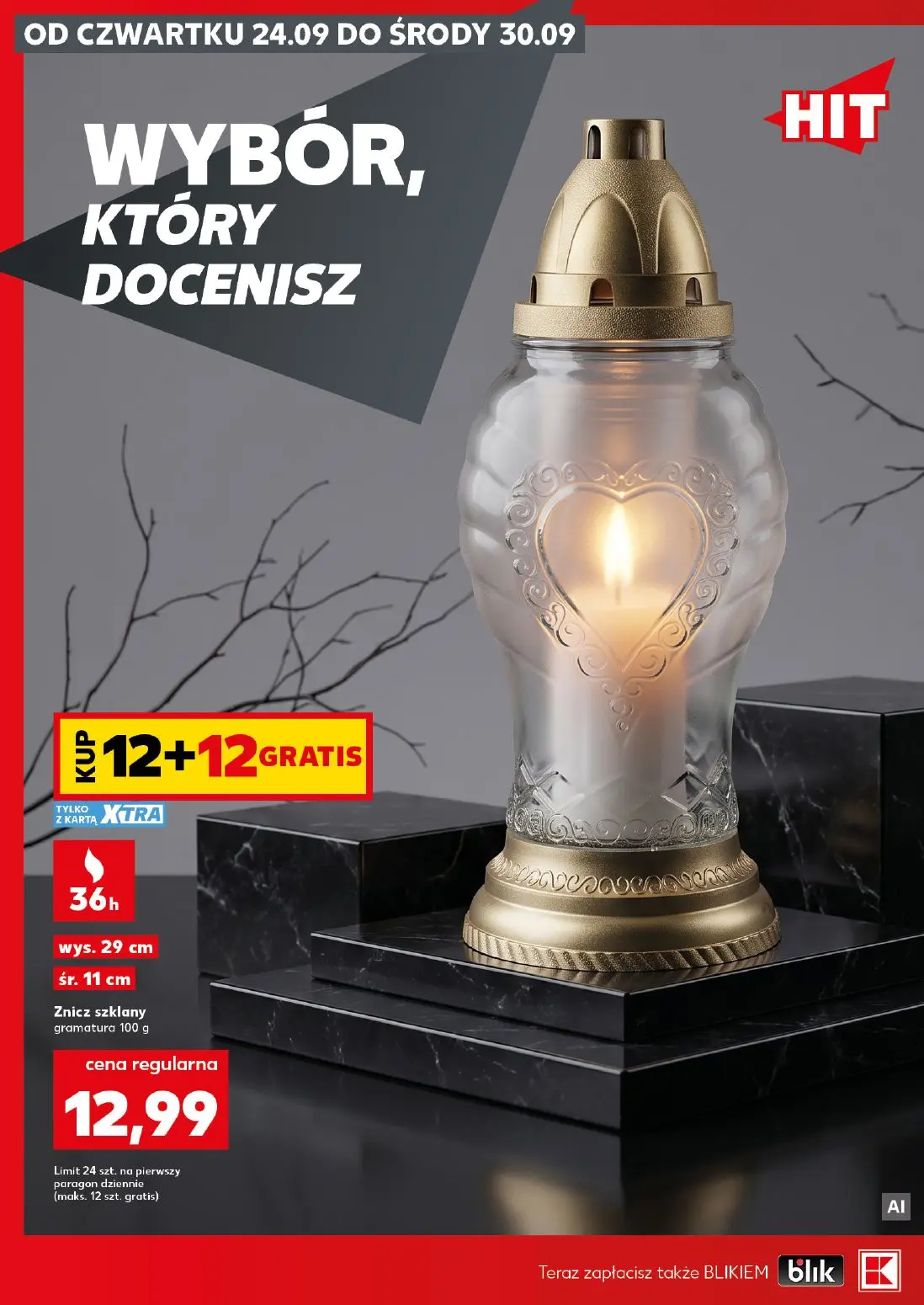 Kaufland gazetka, strona 2 z 20 — Znicz szklany