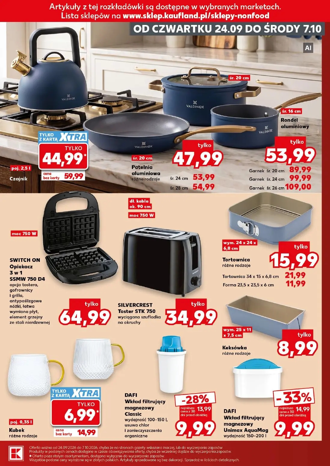 Kaufland gazetka, strona 9 z 16 — Garnek, Czajnik, Tortownica różne rodzaje
