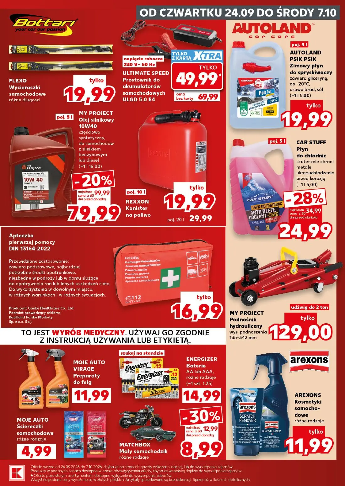 Kaufland gazetka, strona 11 z 16 — ULTIMATE SPEED Prostownik do akumulatorów samochodowych ULGD 5.0 E4, MY PROJECT Olej siln…