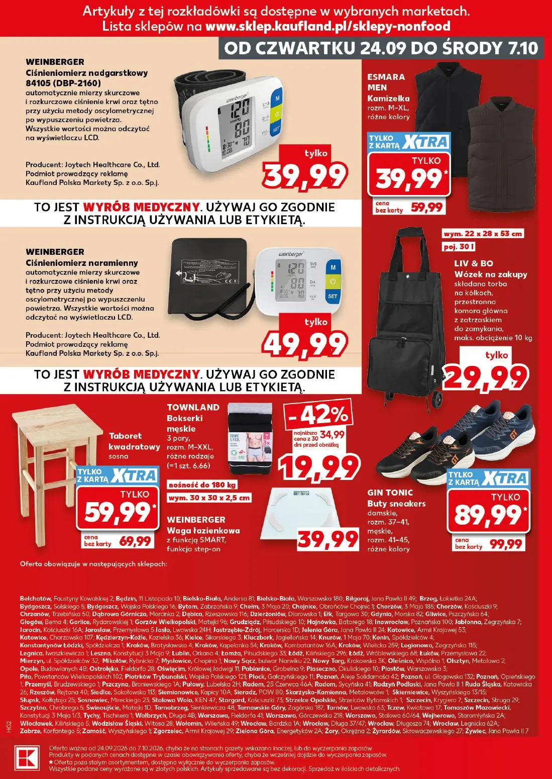 Kaufland gazetka, strona 15 z 16 — ESMARA MEN Kamizelka, TOWNLAND Bokserki męskie 3 pary, Taboret kwadratowy sosna