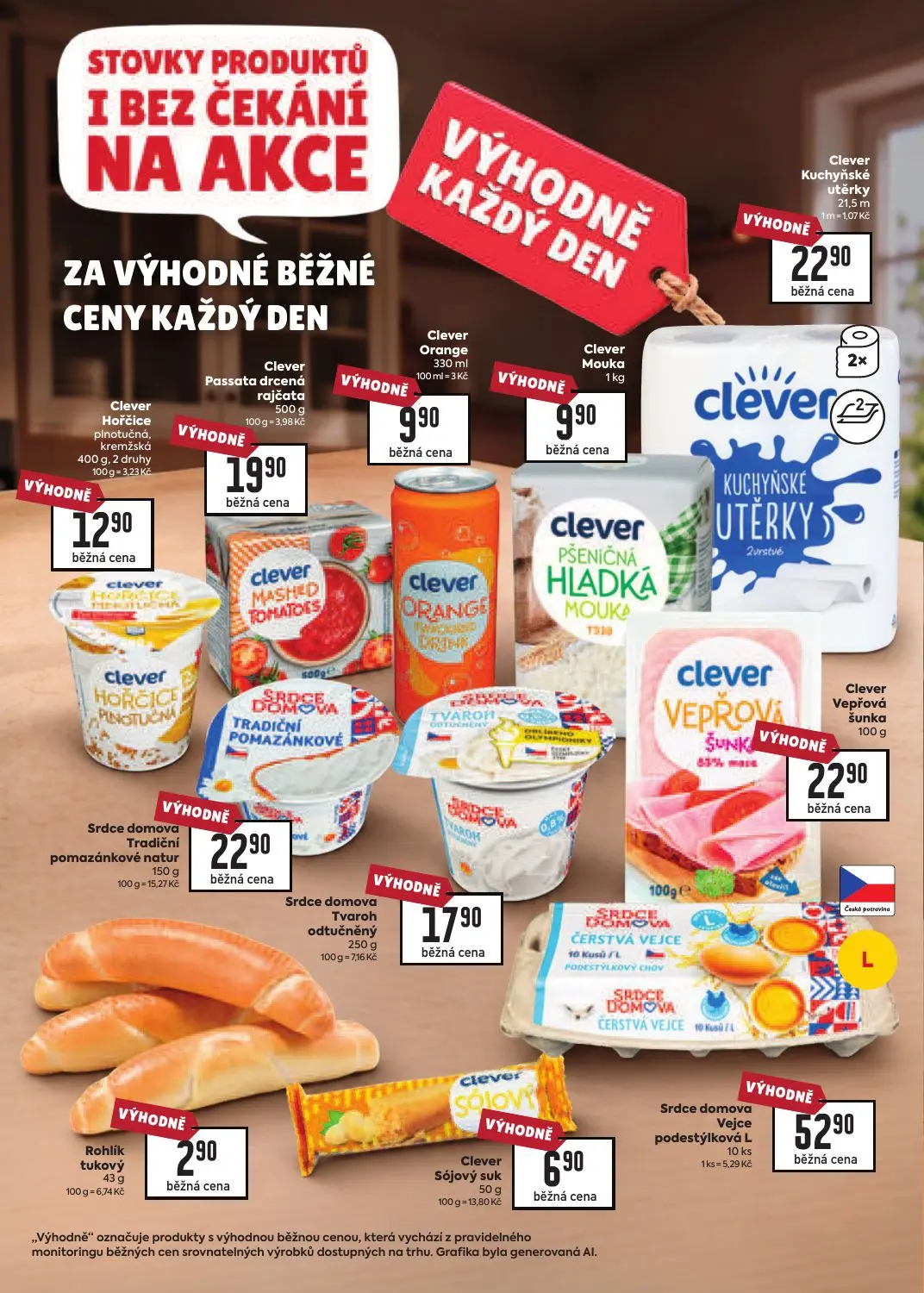 Billa leták, strana 16 z 41 — Clever Kuchyňské utěrky, Clever Mouka, Clever Orange