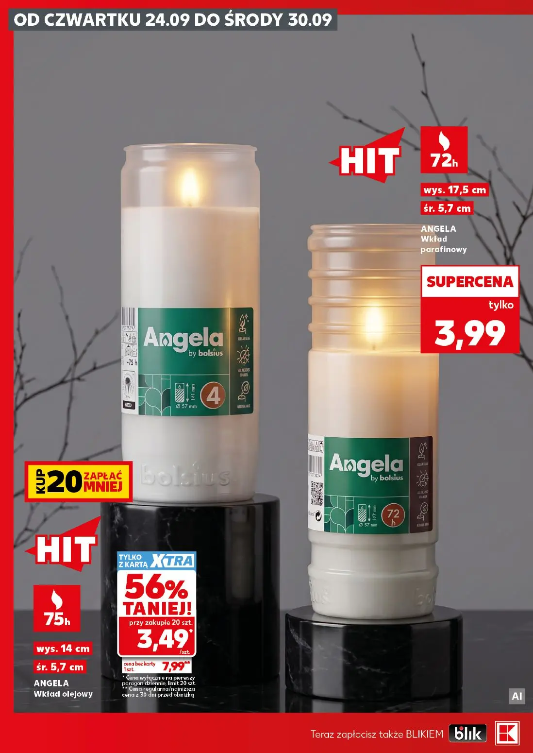 Kaufland gazetka, strona 16 z 20 — ANGELA Wkład olejowy, ANGELA Wkład parafinowy