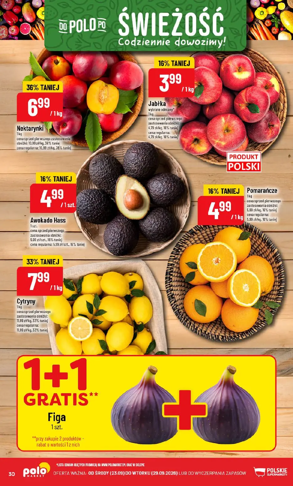 POLOmarket gazetka, strona 30 z 76 — Nektarynki, Cytryny, Awokado Hass