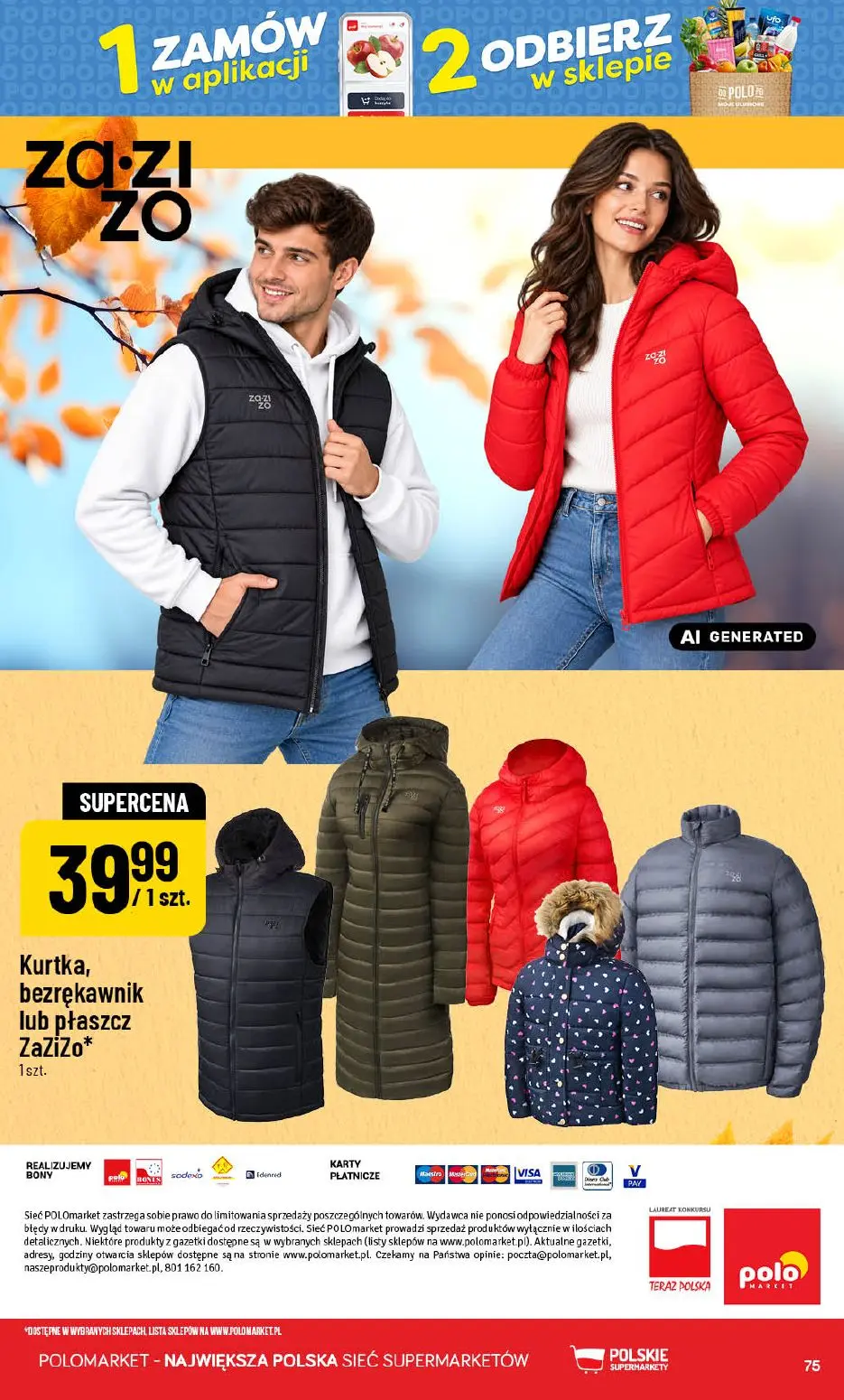 POLOmarket gazetka, strona 75 z 76 — Kurtka, bezrękawnik lub płaszcz ZaZiZo