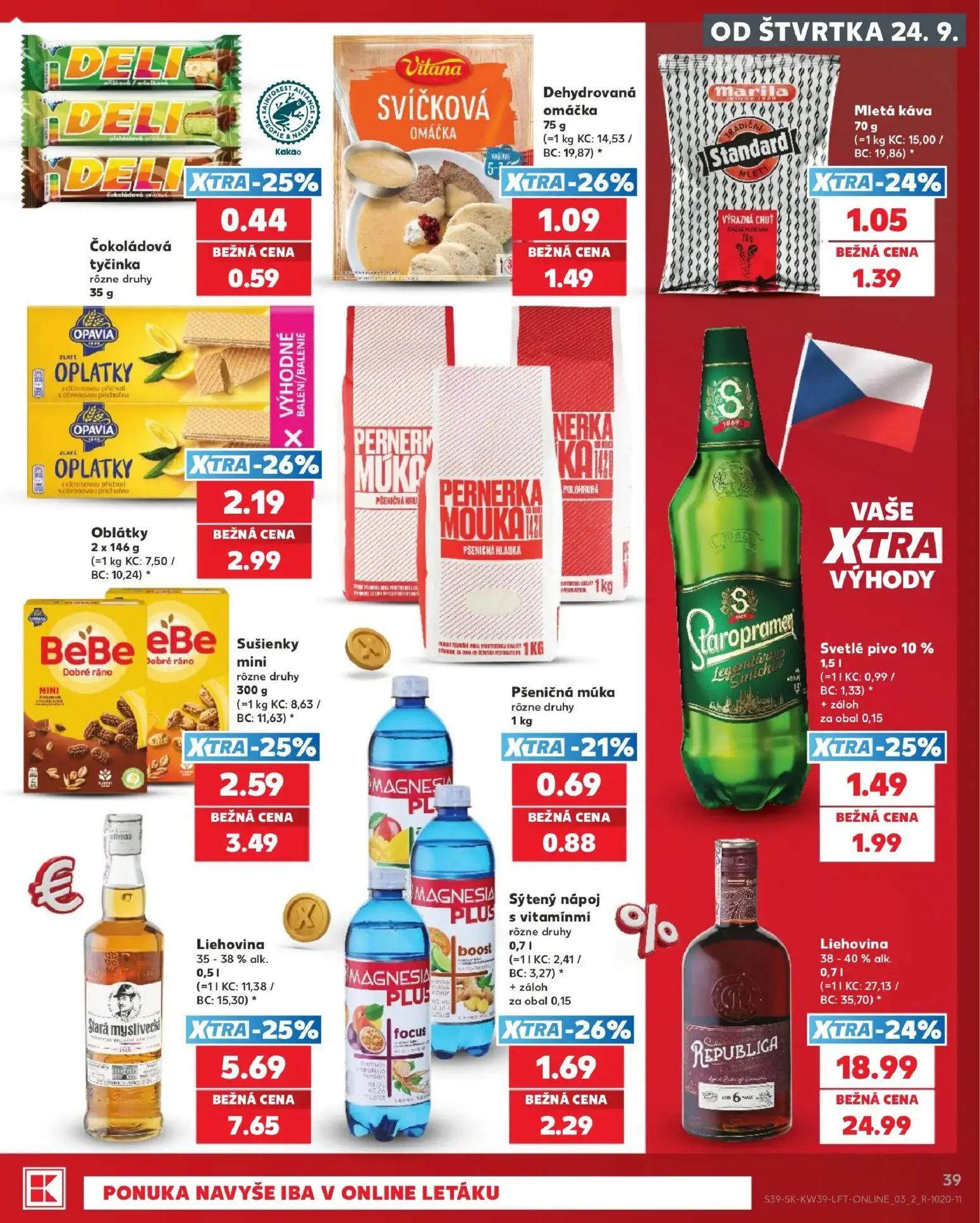 Kaufland leták, strana 39 z 82 — Liehovina, Liehovina, Sušienky mini rôzne druhy