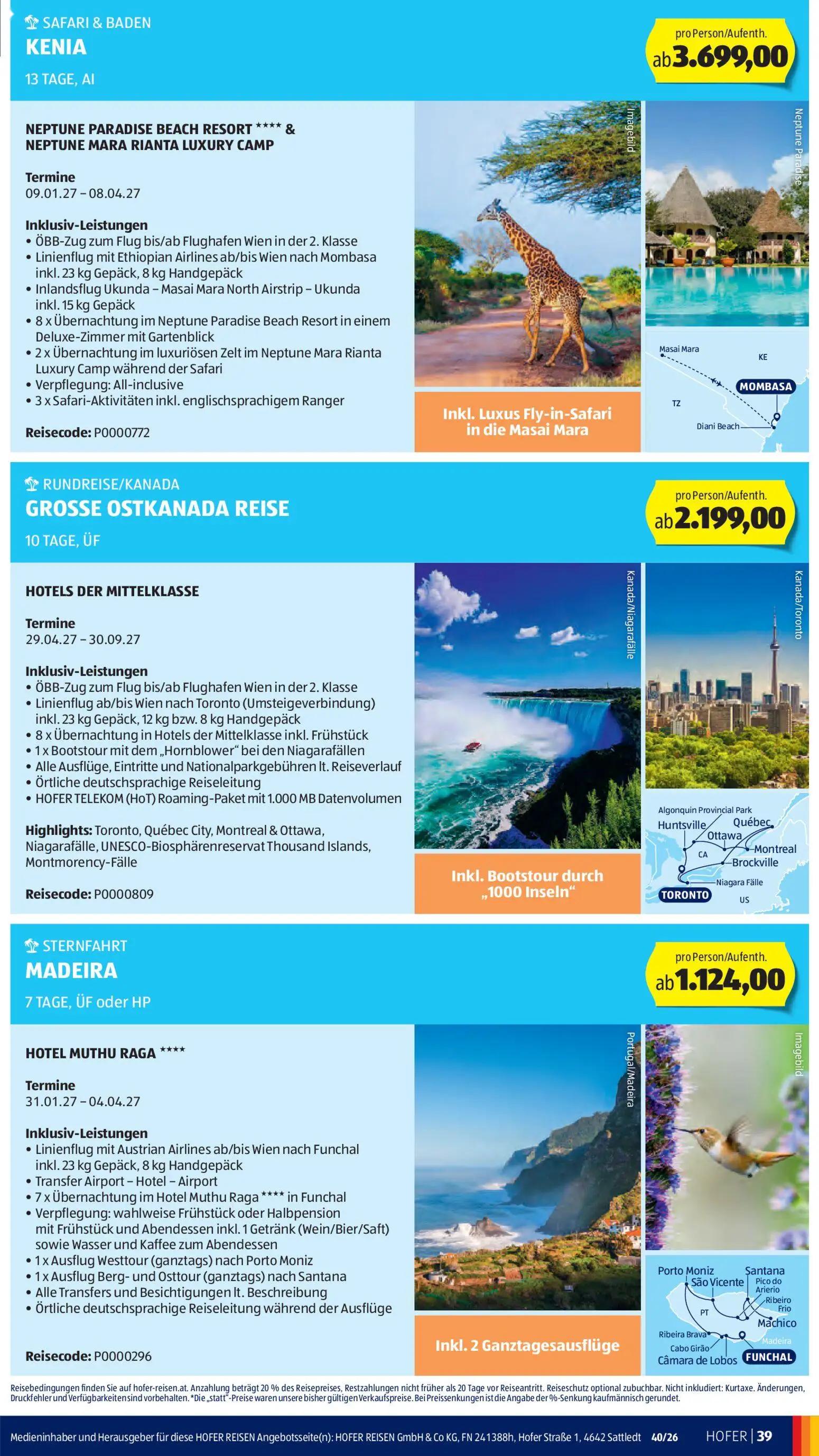 Hofer Prospekt, Seite 47 von 49 — NEPTUNE PARADISE BEACH RESORT **** & NEPTUNE MARA RIANTA LUXURY CAMP, GROSSE OSTKANADA REI…