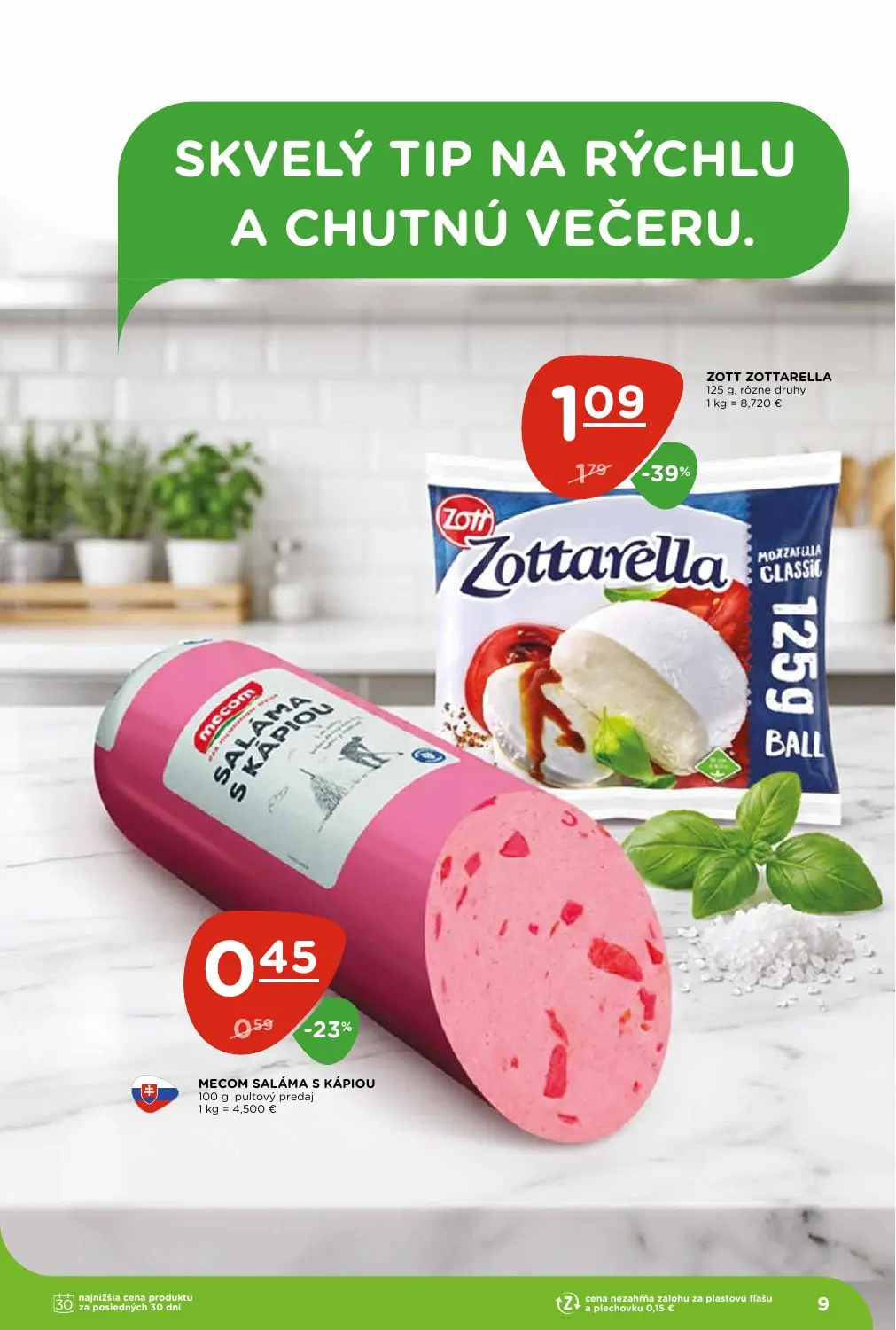 Terno leták, strana 9 z 28 — ZOTT ZOTTARELLA, MECOM SALÁMA S KÁPIOU