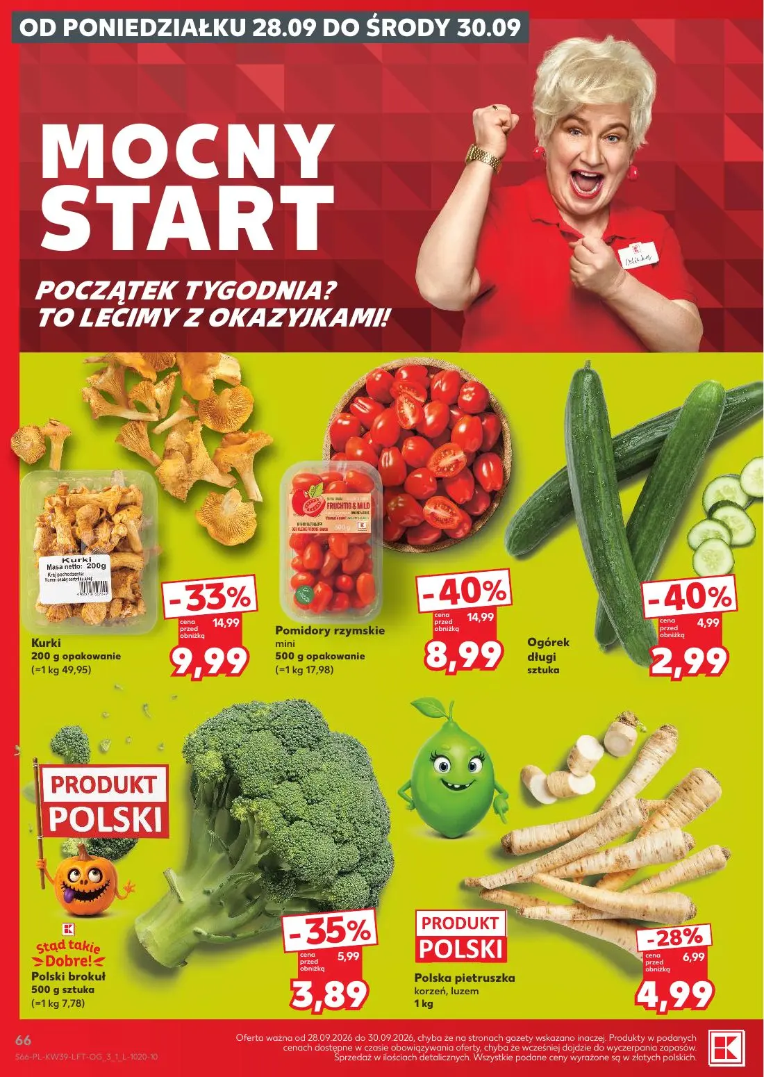 Kaufland gazetka, strona 66 z 69 — Pomidory rzymskie mini, Kurki, Polski brokuł